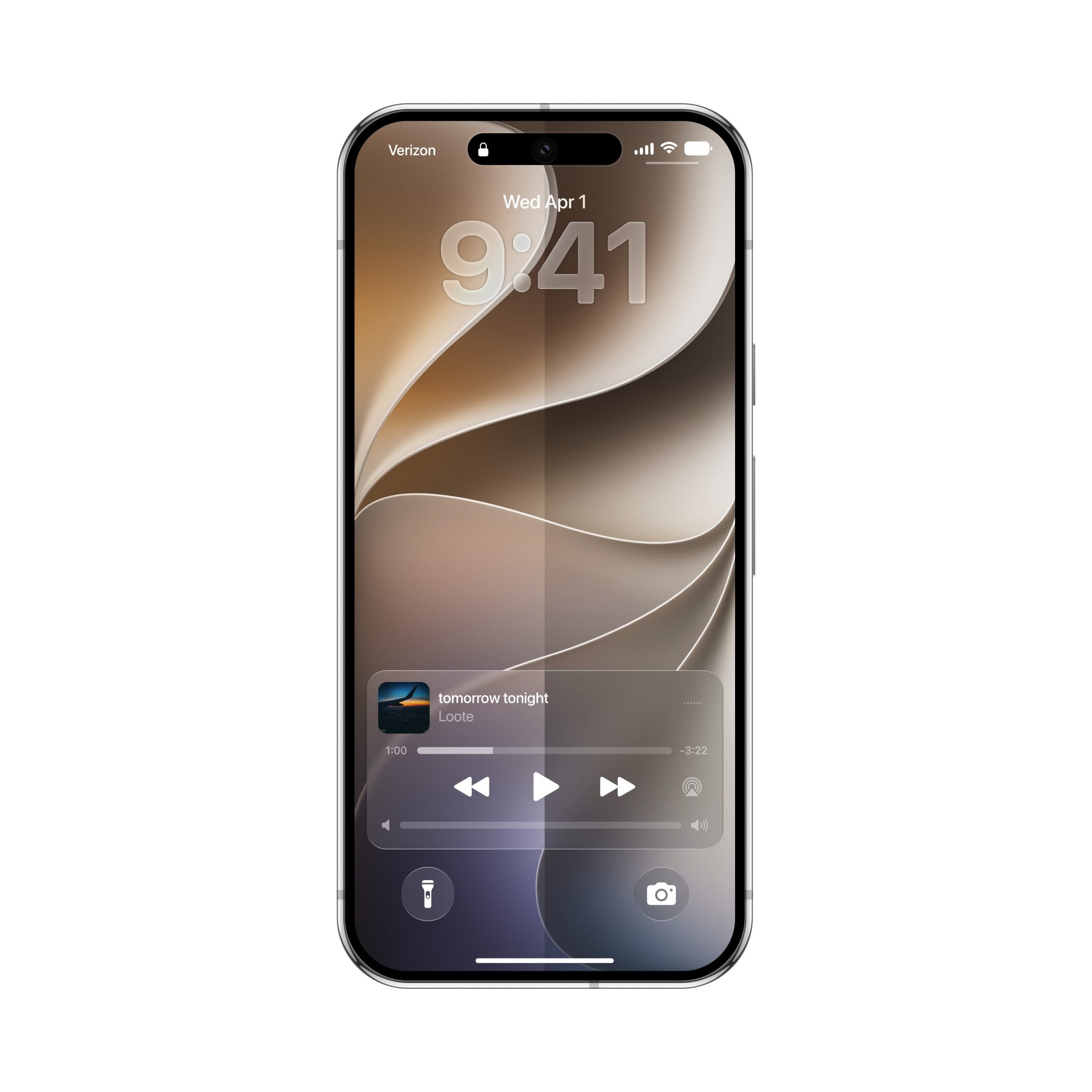 Liquid Glass tint controls adapting to a wallpaper